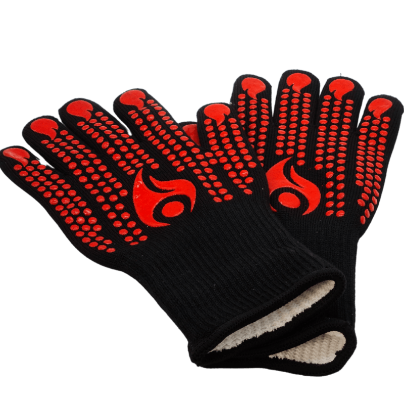 GUANTES ALTA TEMPERATURA NEGRO ROJO 2