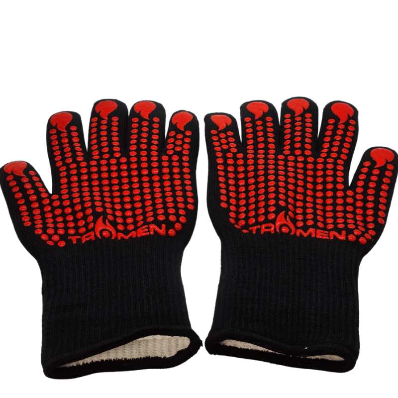 GUANTES ALTA TEMPERATURA NEGRO ROJO 1
