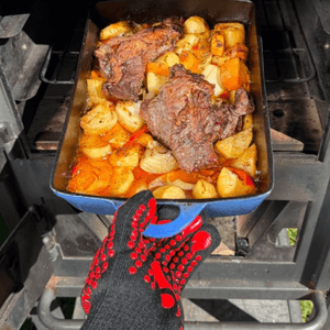 GUANTES TROMEN ALTA TEMPERATURA NEGRO ROJO