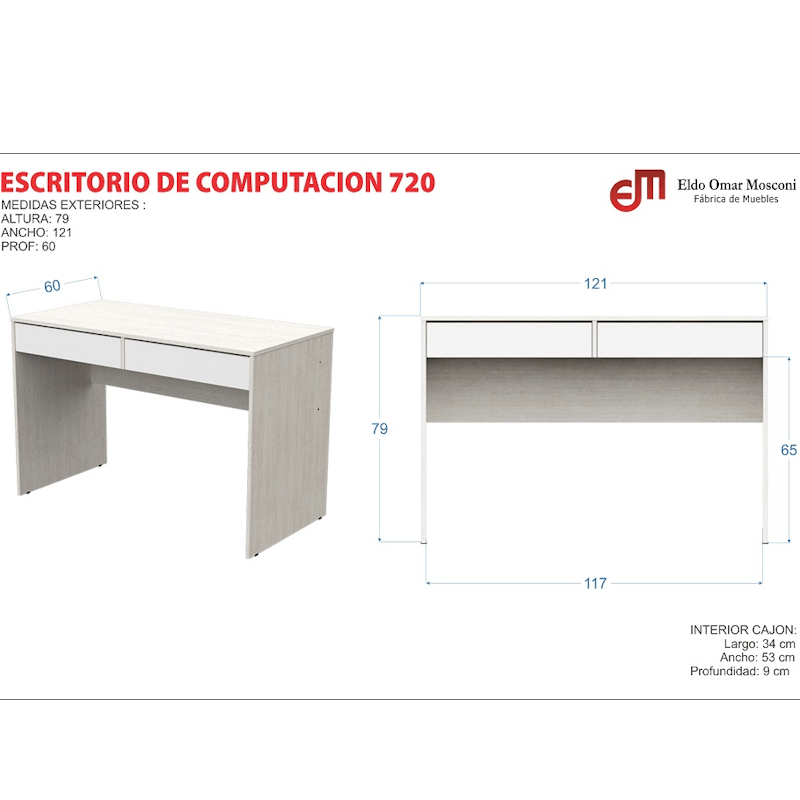 ESCRITORIO 81072 BLANCO 3
