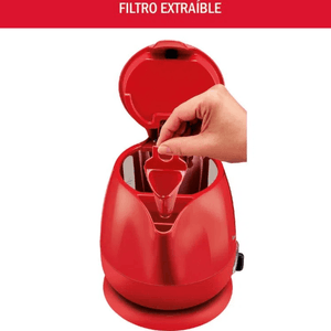 PAVA ELECTRICA MOULINEX 1L CON REGULADOR ROJA BY297F58