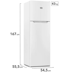 HELADERA NO FROST GAFA 265L INVERTER BLANCA HGNF251