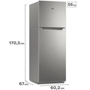 HELADERA NO FROST GAFA 333L INVERTER PLATA HGNF333