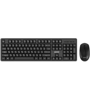 TECLADO Y MOUSE MARVO WIRELESS BLACK WS005