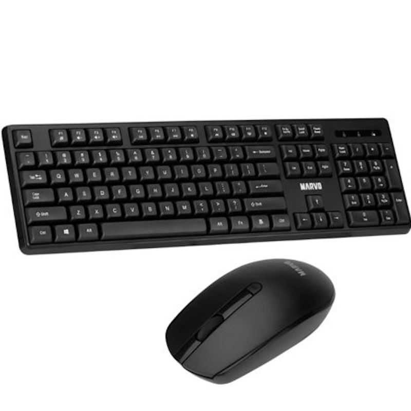 TECLADO Y MOUSE MARVO WS005 WIRELESS BLACK 1