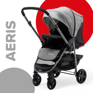 COCHECITO BEBESIT D/PASEO REBATIBLE GRIS CLARO 1390-B