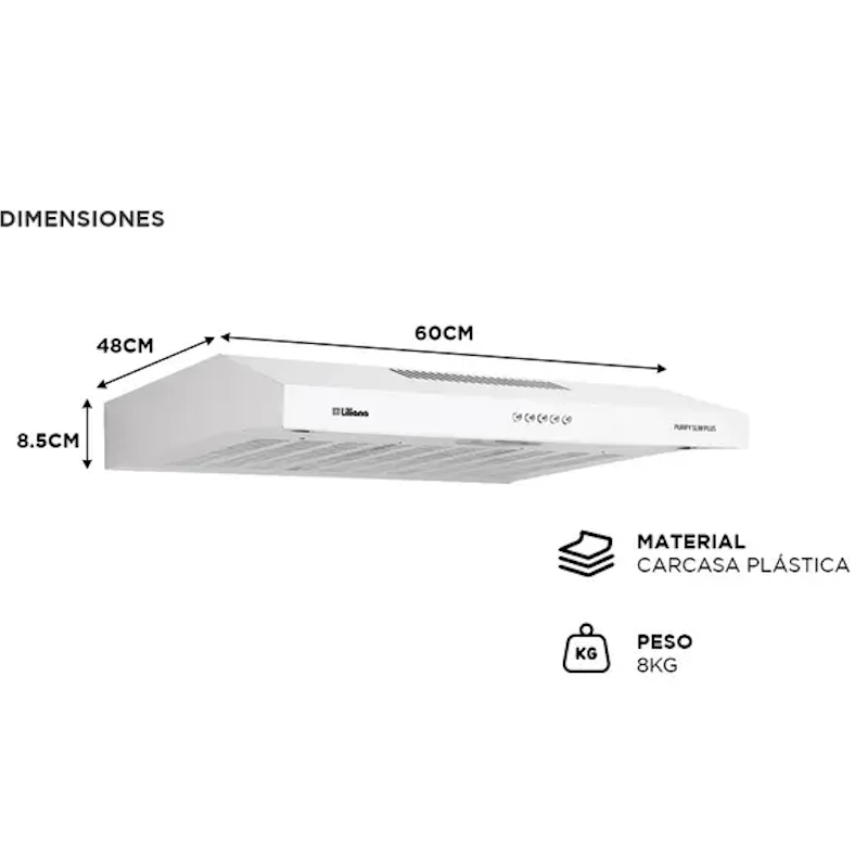 Purificador de Aire Liliana Purify Slim Plus KP982 240 watts 3