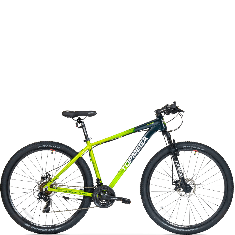 MTB R29 TOPMEGA SUNSHINE 21V CUADRO ALUMINIO VERDE LIMA 10