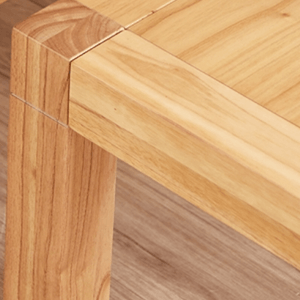 MESA RATONA CONTEMPORANEA DE MADERA TONO ROBLE 90cm