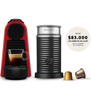 CAFETERA NESPRESSO RENE2 ESSENZA MINI RED A3KD30 + AEROCCINO