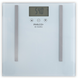 BALANZA PERSONAL PHILCO C/MEDIDOR GRASA CORPORAL BAP2021PI
