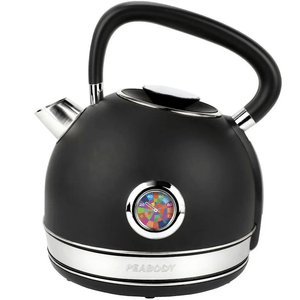 PAVA ELECTRICA PEABODY 1.7L CON CORTE MATE NEGRA PE-KV8214N