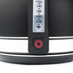 PAVA ELECTRICA PEABODY 1.7L CON CORTE MATE NEGRA PE-KV8214N