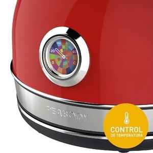 PAVA ELECTRICA PEABODY 1.7L CON CORTE MATE ROJA PE-KV8214R