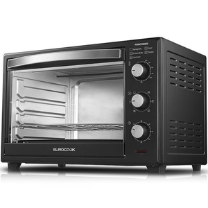 HORNO ELECTRICO EUROCOOK 55L CON CONVECCION NEGRO DN45E-M