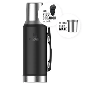 TERMO STANLEY 1.2L MATE SYSTEM CLASSIC - NEGRO