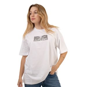 REMERA DRILLS OVERSIDE PTBR BLA MUJER