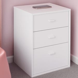 MESA DE LUZ E-MOSCONI 3 CAJONES BENETHON TONO BLANCO 82001