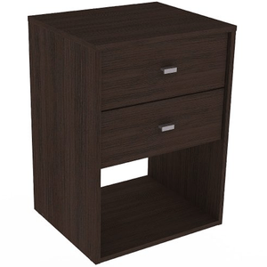 MESA DE LUZ E-MOSCONI 2 CAJONES MILENIAL EXPRESS TONO CHOCOLATE 57262