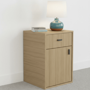 MESA DE LUZ E-MOSCONI 1PUERTA 1CAJON DAKAR PLUS TONO AVELLANA 57269