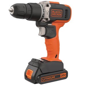 TALADRO B&D INALAMBRICO C/PERCUTOR  12V BCD704C1.