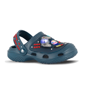 SANDALIAS FOOTY K CLOGS JOYSTICK C/LUZ AZU NIÑO