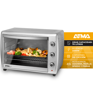 HORNO ELECTRICO ATMA 70L CONVECCION + SPIEDO  HG7022P