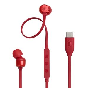 AURICULAR JBL IN EAR USB C ROJO TUNE 310C