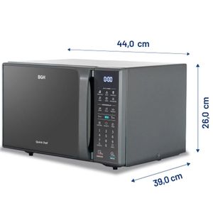 MICROONDAS BGH 20L DIGITAL SILVER B120DS20I