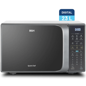 MICROONDAS BGH 23L DIGITAL CON GRILL SILVER B223DS20I