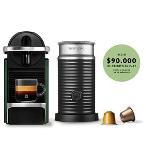 CAFETERA NESPRESSO PIXIE GREEN & AEROCCINO A3KC62