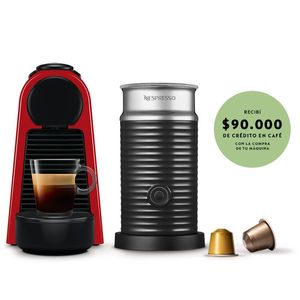 CAFETERA NESPRESSO RENE2 ESSENZA MINI RED A3KD30 + AEROCCINO