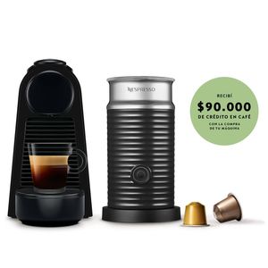 CAFETERA NESPRESSO ESSENZA MINI BLACK & AEROCCINO A3KD30