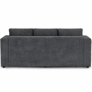 SOFA COLOR LIVING PIAZZA 3 CUERPOS GRIS OSCURO C/BANQUETA G3-30853