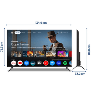 SMART TV 60" BGH 4K UHD GOOGLE TV B6025US6G