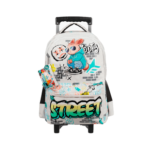 MOCHILA FOOTY CARRO 18" STREET STYLE GRI