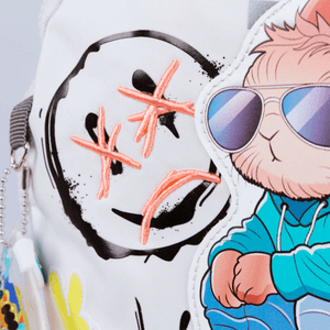 MOCHILA FOOTY F26443 ESPALDA 18" STREET STYLE GRI