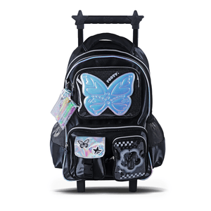 MOCHILA FOOTY CARRO GLOW FLY NEG NIÑOS