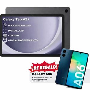 TABLET SAMSUNG 11" TAB A9+GALAXY A06 BLACK 4GB/64GB !!DE REGALO!!