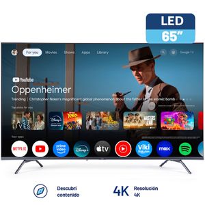 SMART TV 65" BGH 4K UHD GOOGLE TV B6524US6G