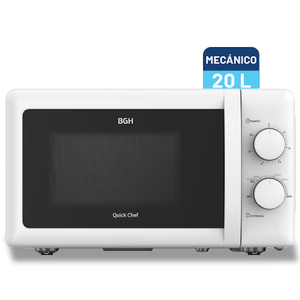 MICROONDAS BGH 20L MECANICO BLANCO B120M20I