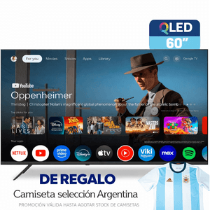 SMART TV BGH  60" QLED B6026US7G + CAMISETA ¡DE REGALO!