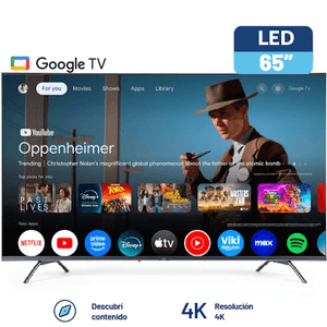 SMART TV BGH 65" 4K UHD GOOGLE TV B6524US6G