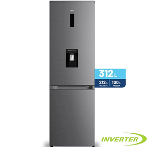 HELADERA NO FROST BGH 312L INVERTER DARK INOX. BRC330I2A