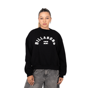 Buzo Billabong Back In Crew Neg Mujer