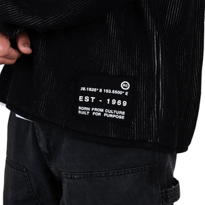 SWEATER RIP CURL CREW SURF VANIZADO NEG HOMBRE