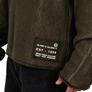 Sweater Rip Curl Crew Surf Vanizado Ver Hombre