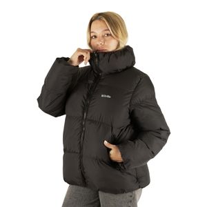 Campera Drills Corta Puffer Neg. Mujer