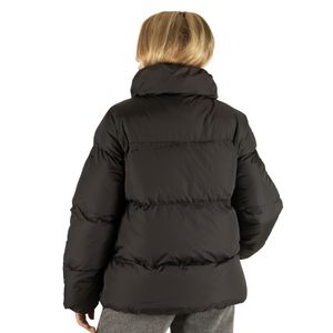 Campera Drills Corta Puffer Neg. Mujer