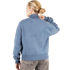 Buzo Rusty Bind Me Up Zip Crew Azu. Mujer